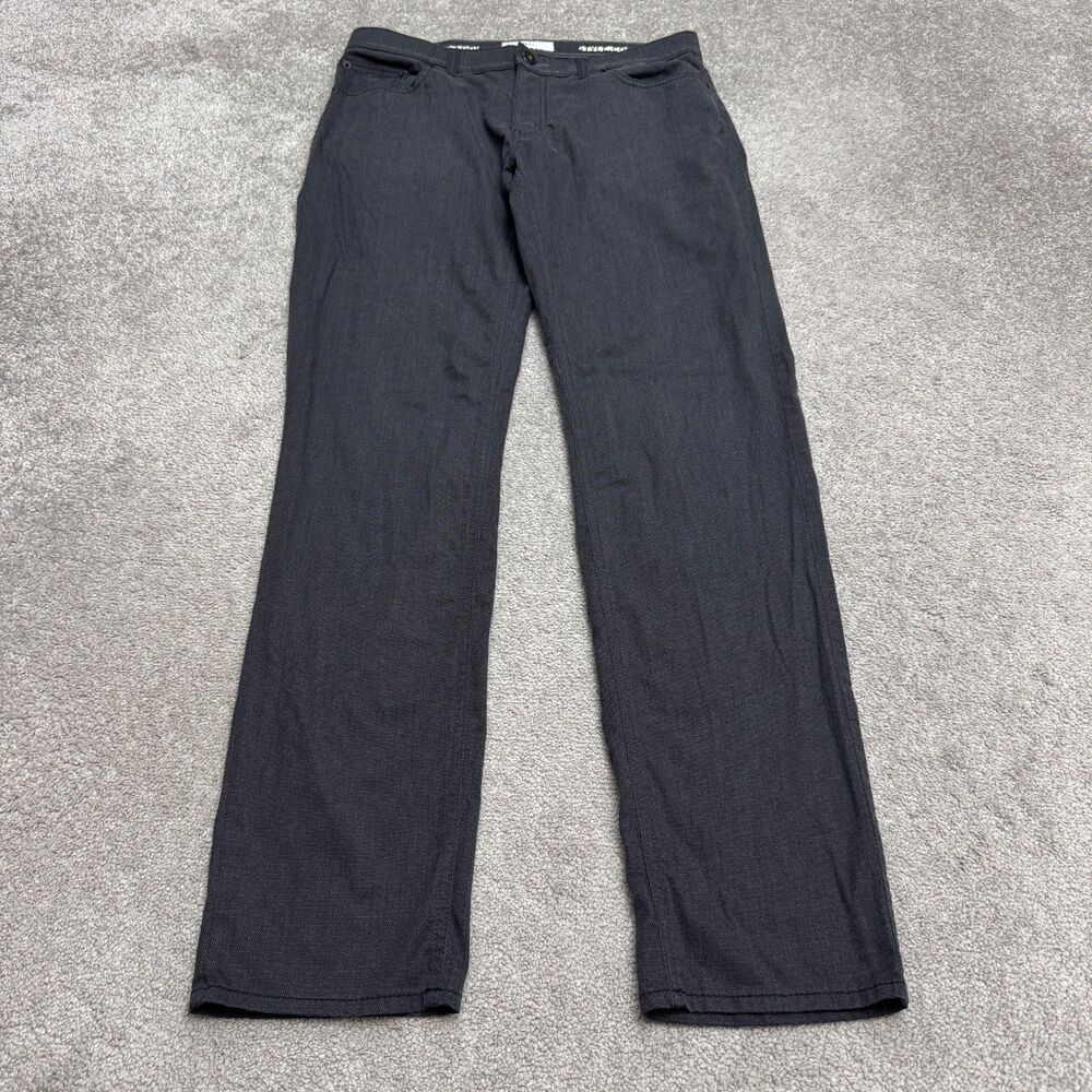 Brax Feel Good Style Cooper FA Woo Look Pants Mens 35x34 Dark Gray Straight Leg